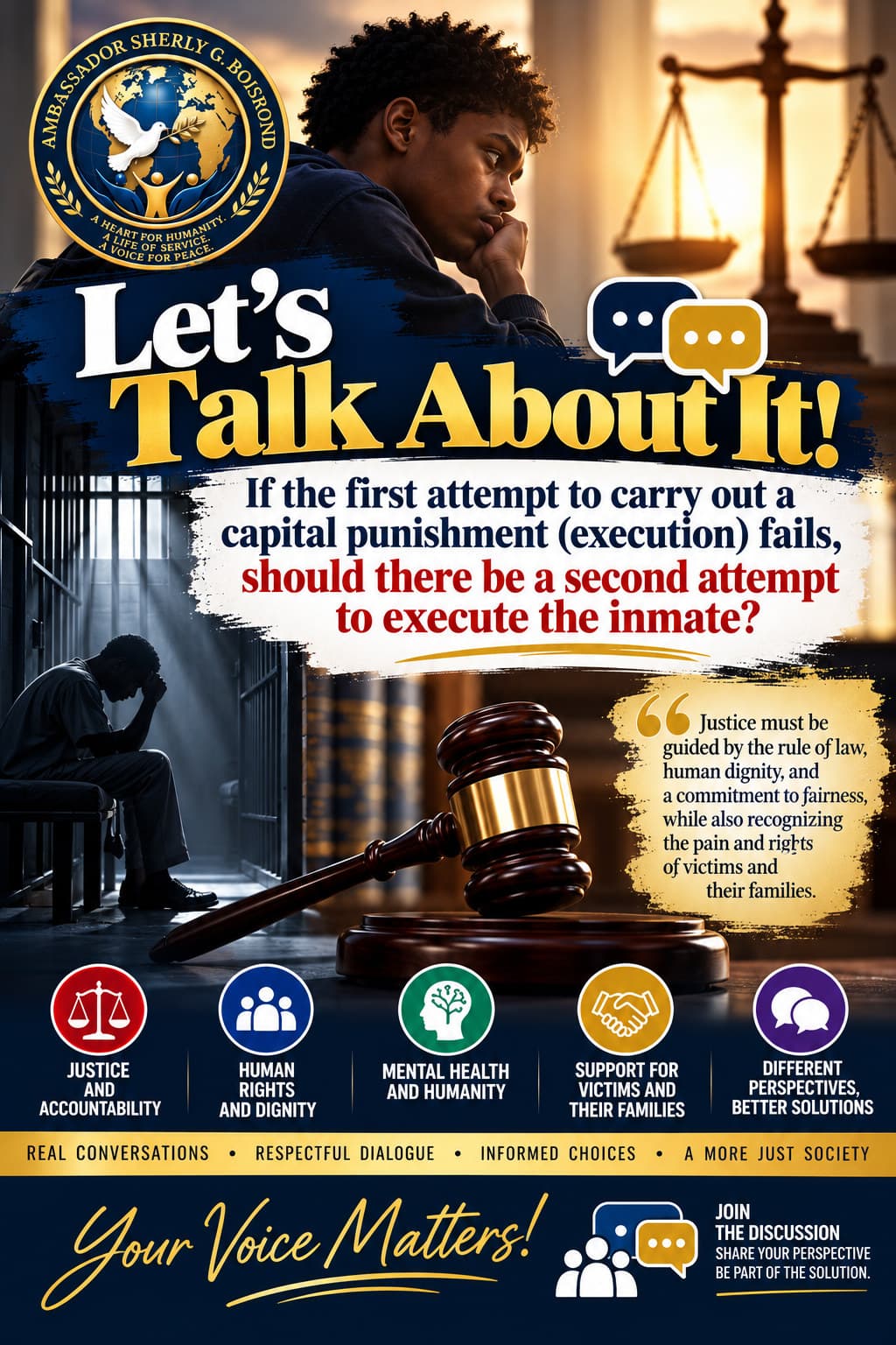 If the first attempt to carry out a capital punishment fails, should there be a second attempt to execute the inmate?